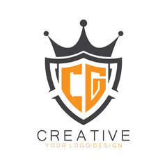 initial monogram with letter creative logo