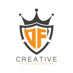 initial monogram with letter creative logo