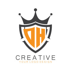 initial monogram with letter creative logo