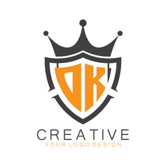 initial monogram with letter creative logo