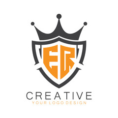 initial monogram with letter creative logo