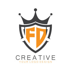 initial monogram with letter creative logo