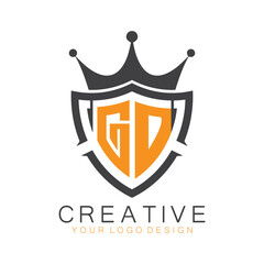 initial monogram with letter creative logo