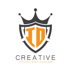 initial monogram with letter creative logo