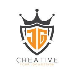 initial monogram with letter creative logo