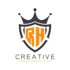 initial monogram with letter creative logo