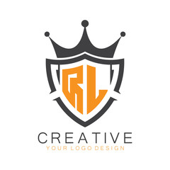 initial monogram with letter creative logo