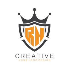 initial monogram with letter creative logo