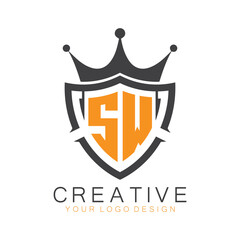 initial monogram with letter creative logo