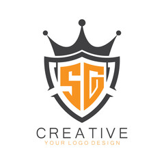 initial monogram with letter creative logo