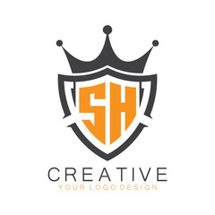 initial monogram with letter creative logo