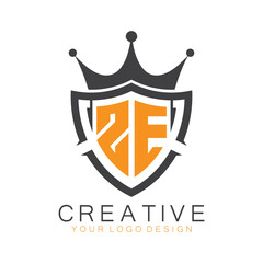 initial monogram with letter creative logo