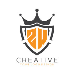 initial monogram with letter creative logo