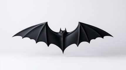 Black bat silhouette, minimalist design