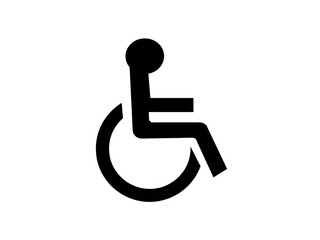 handicap icon on white background