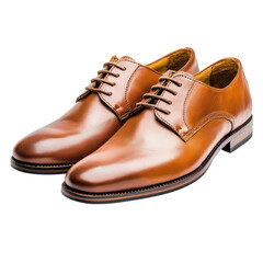 Elegant brown dress shoes fashion showcase product photography studio environment close-up view style and sophistication