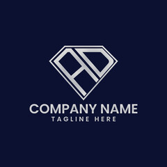 Simple Letter Logo in Diamond Frame