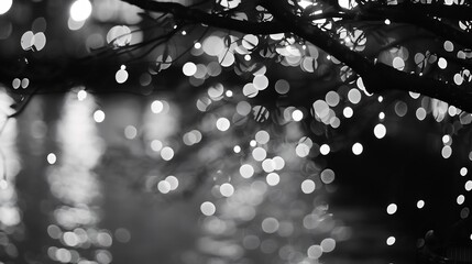 Fototapeta premium City Lights Bokeh Creating Glittering Urban Skyline ideal for metropolitan travel guides cityscape photography and modern lifestyle branding