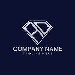 Simple Letter Logo in Diamond Frame