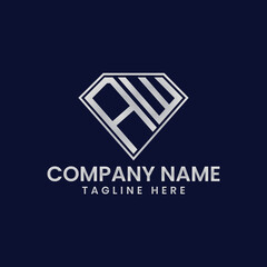 Simple Letter Logo in Diamond Frame