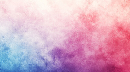 Grainy gradient texture with magenta, purple, blue, and red pastel tones creates a dreamy, symbolic backdrop suggesting emotion, creativity, and serenity with modern copy space.

