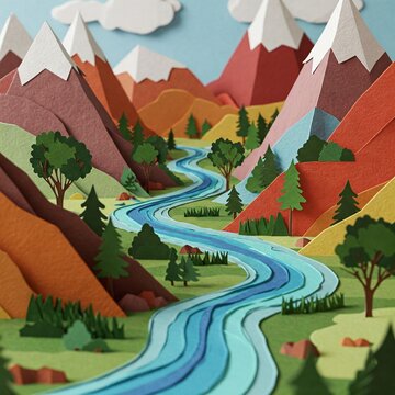 landscape Paper Quiling