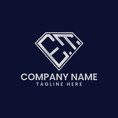 Obraz premium Simple Letter Logo in Diamond Frame