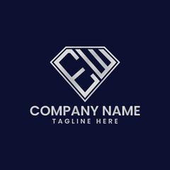 Simple Letter Logo in Diamond Frame