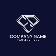 Simple Letter Logo in Diamond Frame