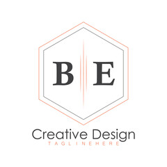 initial monogram logo with polygon style design.