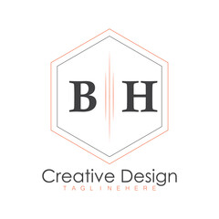 initial monogram logo with polygon style design.