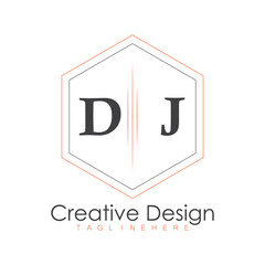 initial monogram logo with polygon style design.