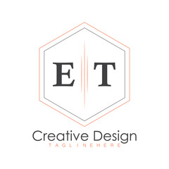 initial monogram logo with polygon style design.