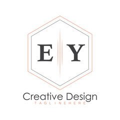 initial monogram logo with polygon style design.