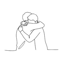Hugging Moment | Two people in an embrace