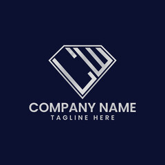 Simple Letter Logo in Diamond Frame