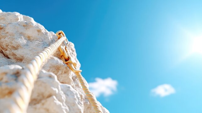 Ascending a Rocky Peak