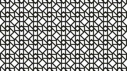Abstract black geometric shapes repeated elements creative concept banner.