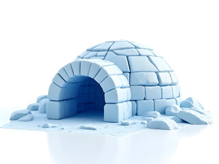abstract blue igloo 