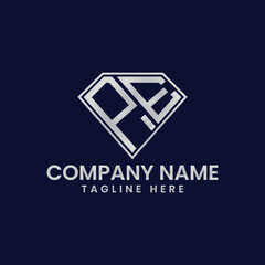 Simple Letter Logo in Diamond Frame