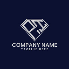 Simple Letter Logo in Diamond Frame