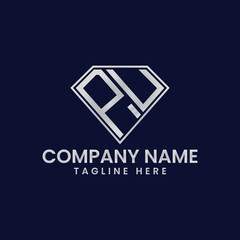 Simple Letter Logo in Diamond Frame