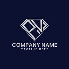 Simple Letter Logo in Diamond Frame