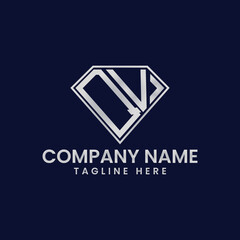 Simple Letter Logo in Diamond Frame