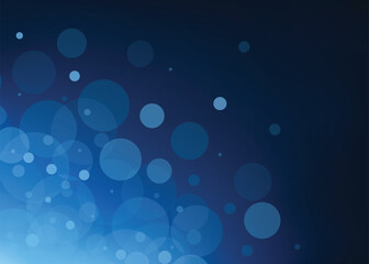 Abstract blue bokeh background