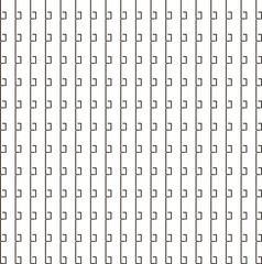 Geometric vertical square lines with hooks