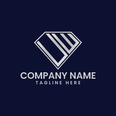 Simple Letter Logo in Diamond Frame