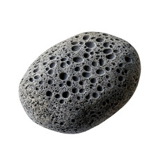 Textured pumice stone for feet isolated on white background