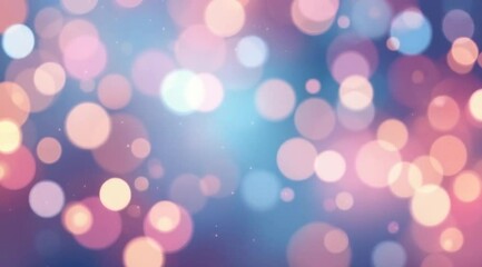 Abstract pastel bokeh lights background, ideal for festive designs