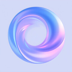 Obraz premium Abstract pastel swirl creating an elegant circular design